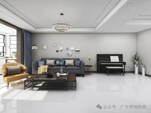 荣强陶瓷 | 800×800mm通体大理石，加白加厚为居宅留...